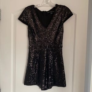 HYFVE Black Sequin Romper